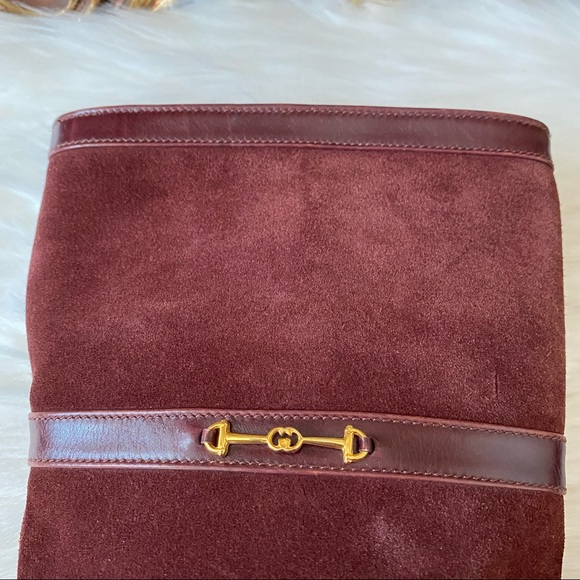 Gucci Vintage Slouchy Suede Leather Boots - Picture 6 of 16
